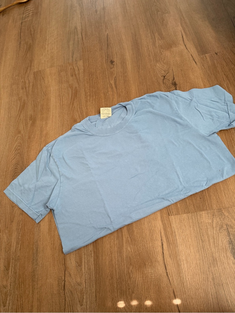 LARGE - Comfort Colors, Adults, C1717, Blank Shirt, Washed Denim